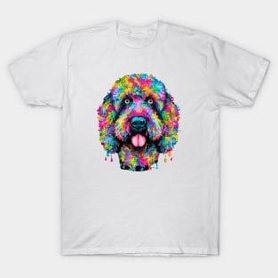 Floof Portuguese Water Dog Print Art T-Shirt